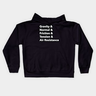 Forces of Physics Kids Hoodie